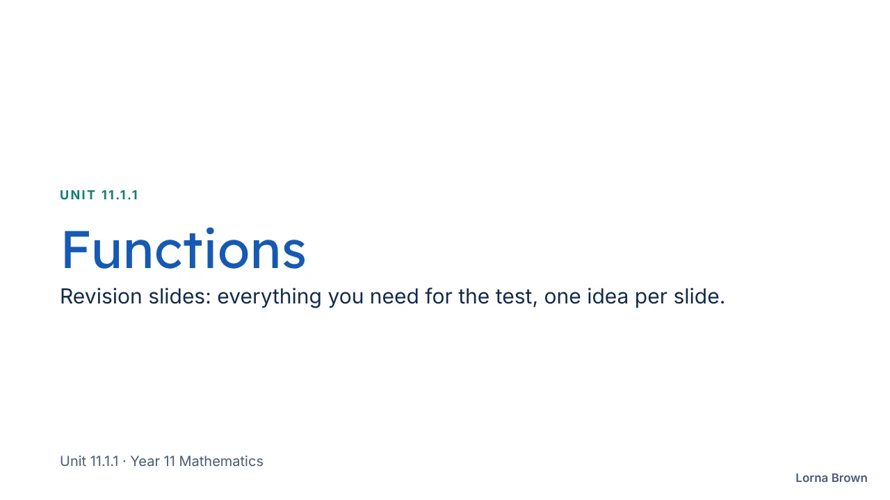 11.1.1 Functions slide 1 of 26