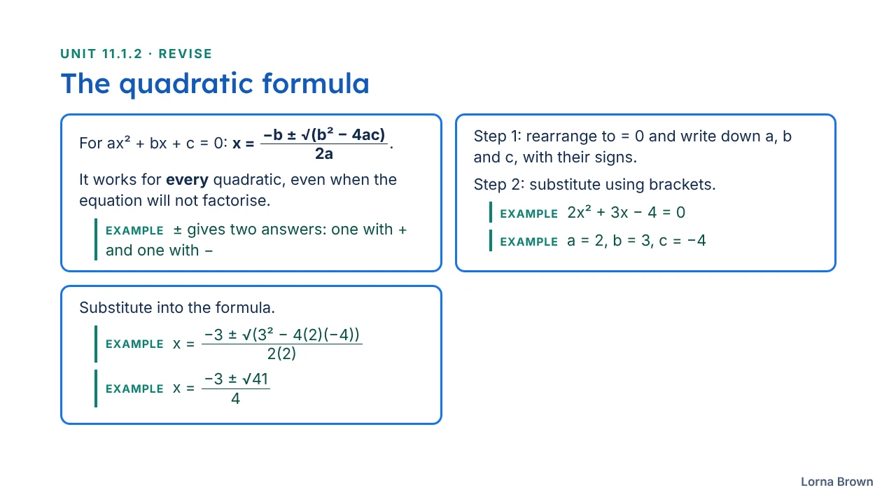 11.1.2 Solving Quadratic Equations slide 13 of 24